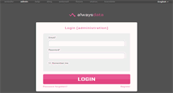 Desktop Screenshot of admin.alwaysdata.com