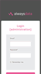 Mobile Screenshot of admin.alwaysdata.com