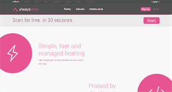 Desktop Screenshot of alwaysdata.com